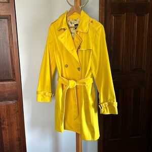 Yellow GAP XL Raincoat with dotted lining